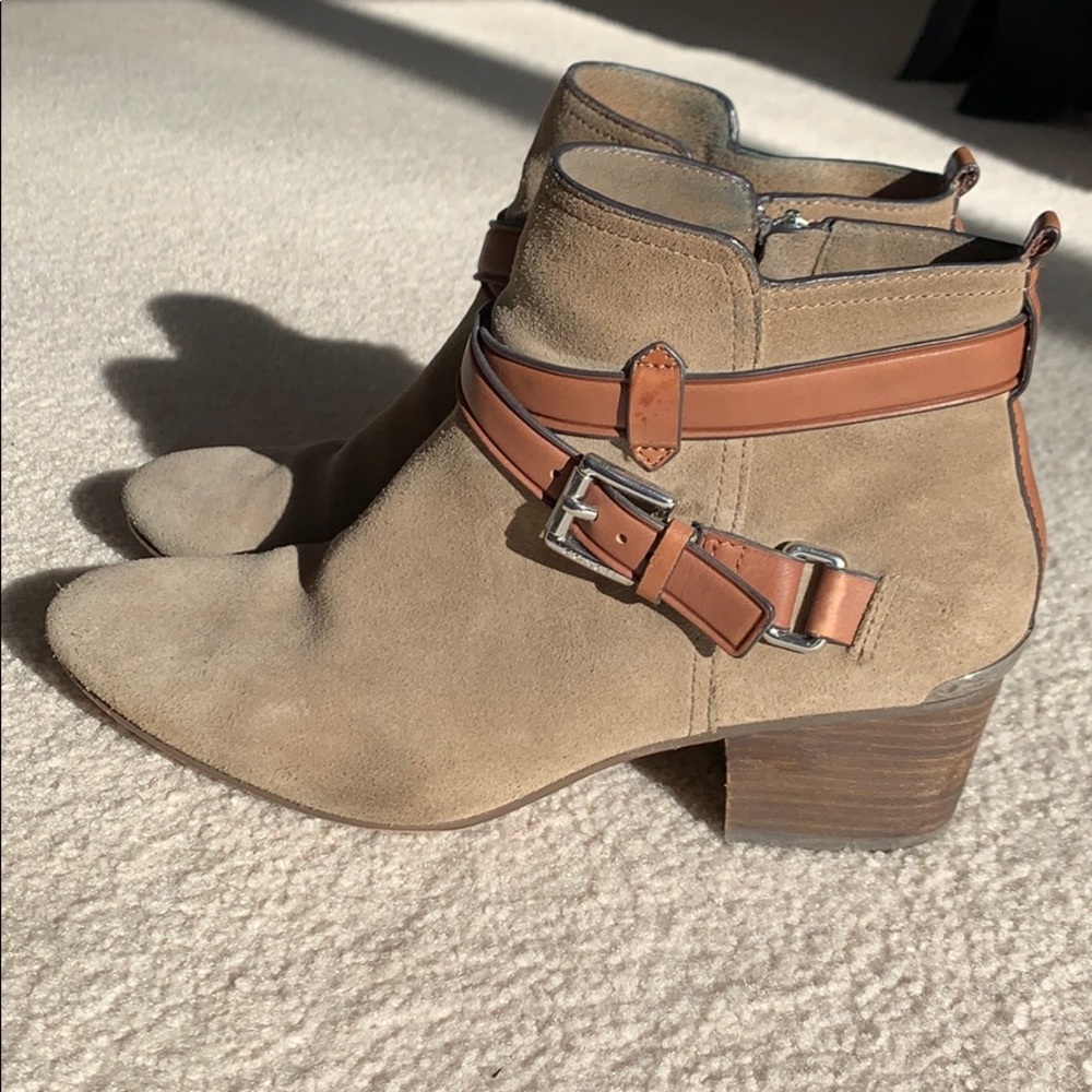 Coach Pauline Brown Suede Booties 8